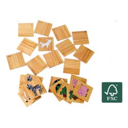 Bex Giant Memorize Family Pine Wood - Vendespil i FSC-certificeret tr - HURTIG LEVERING 