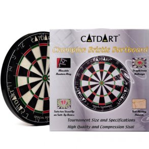Catdart Champion Bristle Dartskive - Lkker skive med SISAL fibre - HURTIG LEVERING!