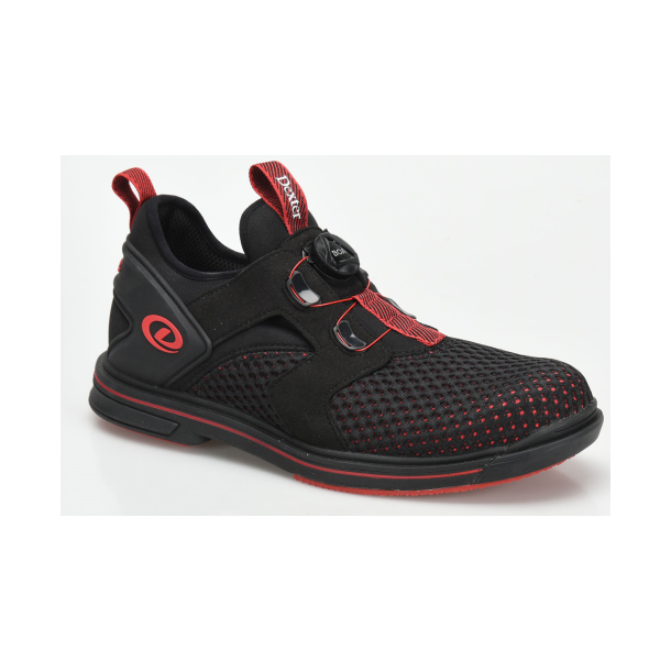 Dexter PRO BOA Black/Red- Herre bowlingsko m/udskiftelig sl - Uden snrebnd - KUN t/hjrehndede