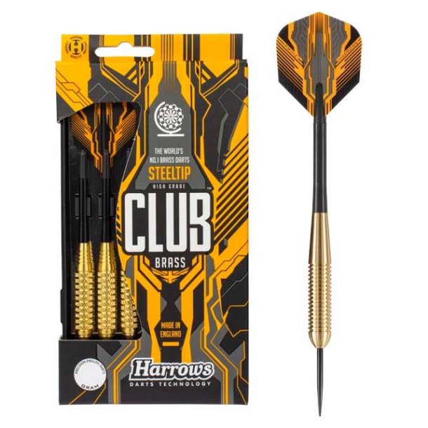Club Brass Steeltip Darts fra Harrows - 20 GRAMS pile - S�t med 3 Dartpile - HURTIG LEVERING!