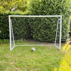 ELITE PRO 300 x 200 - FRI FRAGT - Fodboldml i Galvaniseret STL &amp; HVID pulverlak - HURTIG LEVERING!