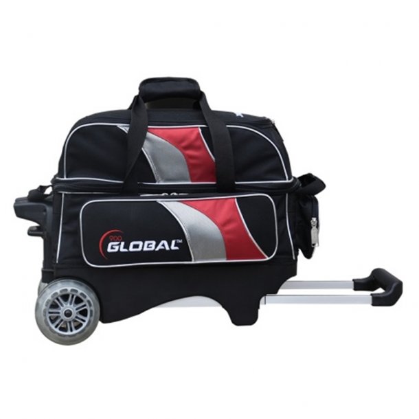 900 Global DeLuxe 2-ball Roller - Bowlingtaske med hjul til 2 kugler