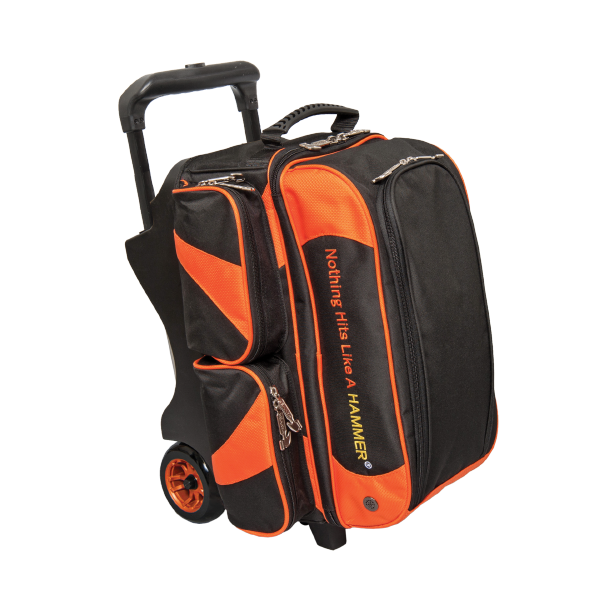 Hammer Premium Double Roller Black/Orange  - Bowlingtaske med hjul til 2 kugler
