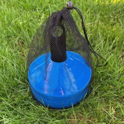 Kegletoppe - 50 kegler i bl og holder - HURTIG LEVERING