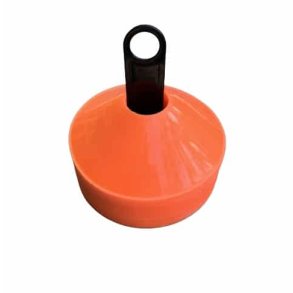 Kegletoppe - 50 kegler i orange og holder - HURTIG LEVERING