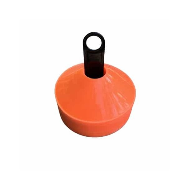 Kegletoppe - 50 kegler i orange og holder - HURTIG LEVERING