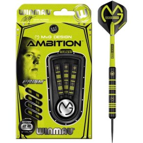 MvG Ambition Brass Steeltip dartpile - 22 GRAMS Winmau pile - S�t med 3 pile - HURTIG LEVERING!