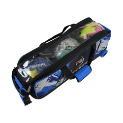 ProBowl Dye-Sub 3-Ball Tote Blue - Bowlingtaske med hjul til 3 kugler - HURTIG LEVERING