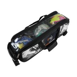 ProBowl Dye-Sub 3-Ball Tote White - Bowlingtaske med hjul til 3 kugler - HURTIG LEVERING