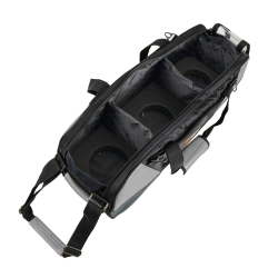 ProBowl Triple Tote DLX Black/Carbon/Silver - Bowlingtaske med hjul til 3 kugler og sko - FRI FRAGT