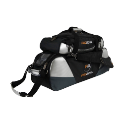 ProBowl Triple Tote DLX Black/Carbon/Silver - Bowlingtaske med hjul til 3 kugler og sko - FRI FRAGT