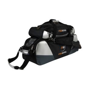 ProBowl Triple Tote DLX Black/Carbon/Silver - Bowlingtaske med hjul til 3 kugler og sko - FRI FRAGT