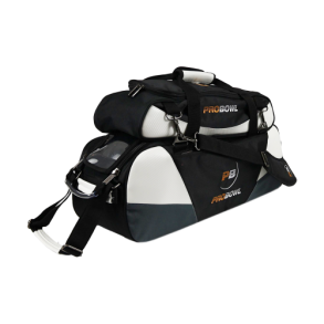 ProBowl Triple Tote DLX Black/Carbon/White - Bowlingtaske med hjul til 3 kugler og sko - FRI FRAGT