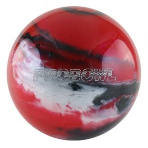 Pro Bowl - Red/Black/Silver Bowlingkugle (uden huller)