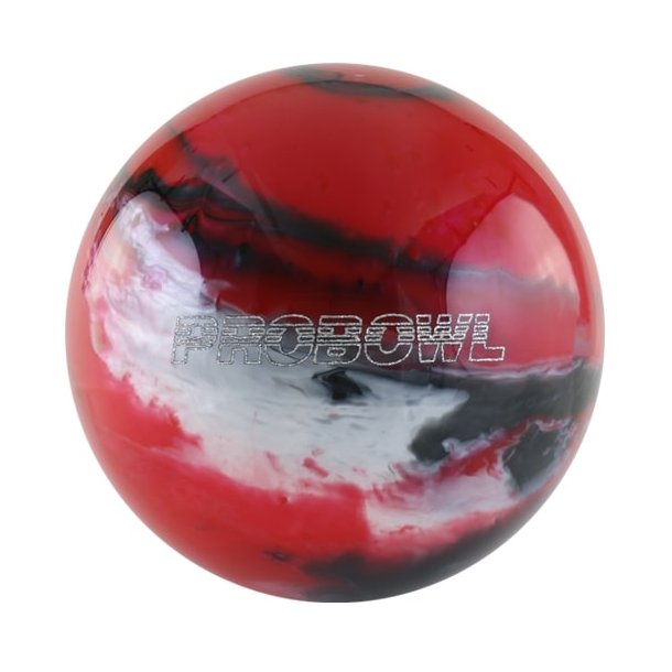 Pro Bowl - Red/Black/Silver Bowlingkugle (uden huller)