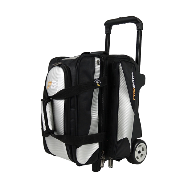 ProBowl Deluxe Black/Carbon/Silver - FRI FRAGT - 2-Ball Roller - Bowlingtaske med hjul til 2 kugler