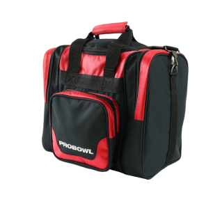 ProBowl Deluxe Rd/Sort - Bowlingtaske til 1 kugle og sko 
