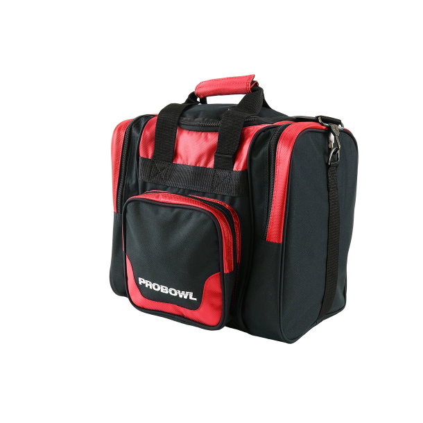 ProBowl Deluxe Rd/Sort - Bowlingtaske til 1 kugle og sko 