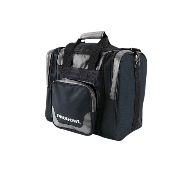 ProBowl Deluxe Sort/Slv - Bowlingtaske til 1 kugle og sko 