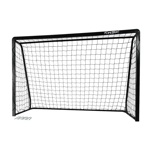 EKSTRA ST�RKT MINI H�ndboldm�l 240 x 160 - Med ekstra overl�gger bagtil og Galvaniseret ST�L &amp; SORT pulverlakering - Vejer 24 kg - HURTIG LEVERING!