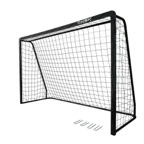 EKSTRA ST�RK Fodboldm�l RASK 300 x 200 - FRI FRAGT - Med ekstra overl�gger bagtil og Galvaniseret ST�L & SORT pulverlakering  - Vejer 32 kg - HURTIG LEVERING!
