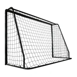 EKSTRA ST�RK H�ndboldm�l til haven 300 cm x 200 cm - FRI FRAGT - Med ekstra overl�gger bagtil og Galvaniseret ST�L &amp; SORT pulverlakering  - Vejer 32 kg - HURTIG LEVERING!