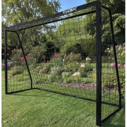 EKSTRA ST�RK H�ndboldm�l til haven 300 cm x 200 cm - FRI FRAGT - Med ekstra overl�gger bagtil og Galvaniseret ST�L &amp; SORT pulverlakering  - Vejer 32 kg - HURTIG LEVERING!