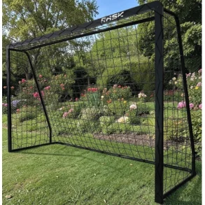 EKSTRA ST�RK H�ndboldm�l til haven 300 cm x 200 cm - FRI FRAGT - Med ekstra overl�gger bagtil og Galvaniseret ST�L & SORT pulverlakering  - Vejer 32 kg - HURTIG LEVERING!