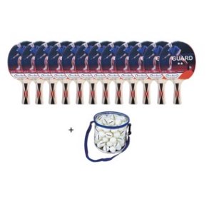 Skolest med 12 bat og 100 bolde i smart lille taske - Fin kvalitet!