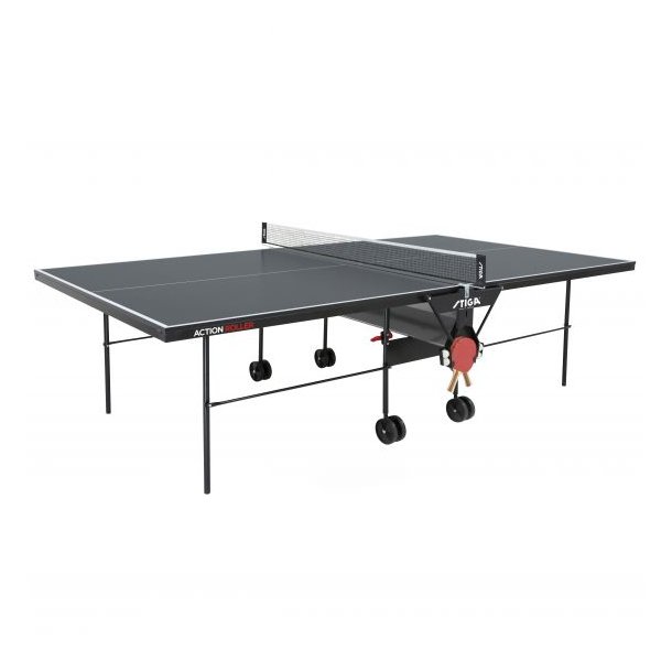 Stiga Action Roller bordtennisbord GR med 4 bat og 12 bolde - FRI FRAGT - UDSOLGT!