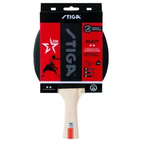 STIGA React 2-stjernet bordtennisbat - Et rigtig godt Allround bat - HURTIG LEVERING!