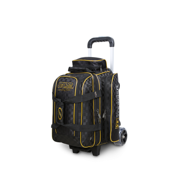 Storm Rolling Thunder 2-Ball Roller Black/Gold - Bowlingtaske med hjul til 2 kugler - FRI FRAGT