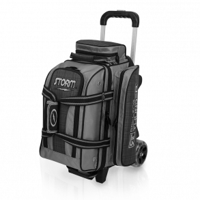 Storm Rolling Thunder 2-Ball Roller Plaid/Grey/Black - Bowlingtaske m. hjul til 2 kugler - FRI FRAGT