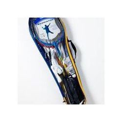 Sunsport Badminton st - med 4 ketchere &amp; 7 badmintonbolde &amp; 1 net