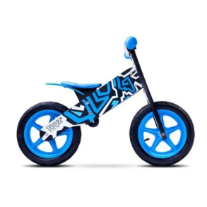 Toyz Zap Lbecykel i tr - Sort/Bl - Perfekt til brn fra 3 til 6 r - HURTIG LEVERING!