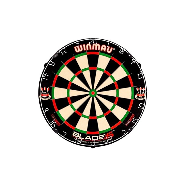 Winmau Blade 5 Dual Core Dartskive - FRI FRAGT - Den nye officielle turneringsskive fra Winmau