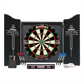 Winmau Professionel Dartskab med 6 pile og tavle - HURTIG LEVERING!