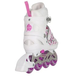 RASK Splash White LED - Inliners Rulleskjte - Justerbar over 4 skonumre - HURTIG LEVERING