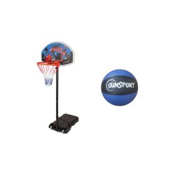 Basketstander Junior med bold str. 5 - Hjdejusterbar fra 160 til 210 cm - HURTIG LEVERING