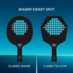 STIGA Cybershape 1-stjernet bordtennisbat - med ny kantet form 