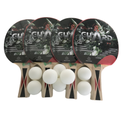 Sportive bordtennisbord - FRI FRAGT - med 4 stk. 2-stjernede bat og 8 stk. 1-stjernede bolde 