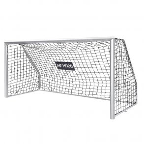 Fodboldml i galvaniseret stl og gr pulverlakering - FRI FRAGT - 550 x 213 cm - HURTIG LEVERING!