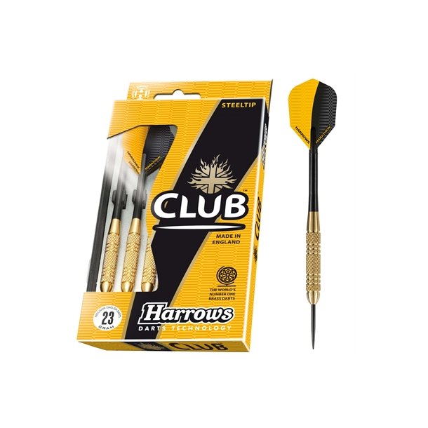 Club Brass Steeltip Darts - St med 3 Dartpile - HURTIG LEVERING!