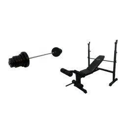 TITAN LIFE Essential Bench II med 60 kg vgtstangsst - FRI FRAGT - Til styrketrning