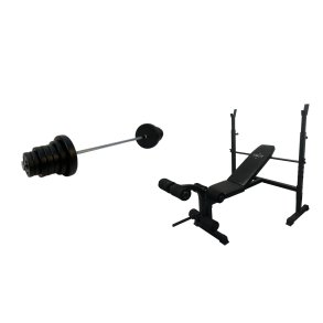 TITAN LIFE Essential Bench II med 60 kg vgtstangsst - FRI FRAGT - Til styrketrning