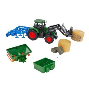 Kids Globe Traktor - Pakke med 8 dele - (Mlestok 1:24) - HURTIG LEVERING