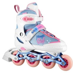 NILS Princess White - Inliners rulleskjte - Justerbar over 4 skonumre