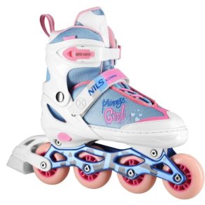 NILS Princess White - Inliners rulleskjte - Justerbar over 4 skonumre
