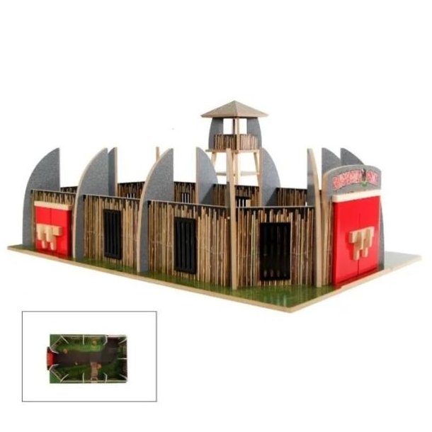 Dinosaurusborg m. udkigstrn i tr - HURTIG LEVERING