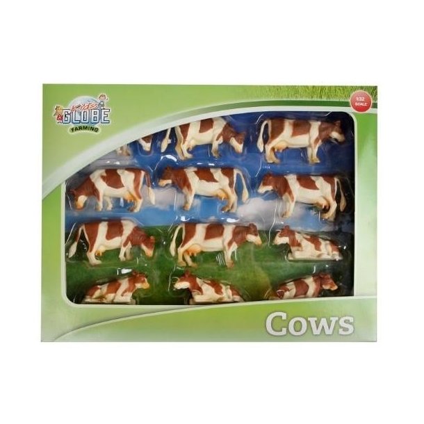 Kids Globe Brune Ker 12 stk. - (Mlestok 1:32) - HURTIG LEVERING